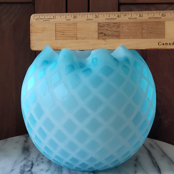 Antique Glass Rose Vase - Picture 8 of 15